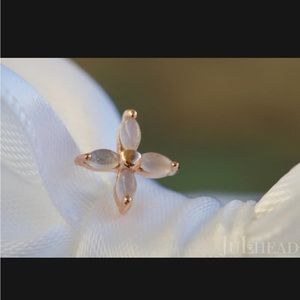 New Quetzalli Drishti threadless end with moonstone in rose gold🖤👀✨💙